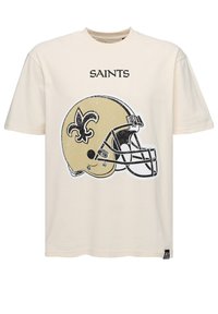 NFL HELMET - Printtipaita - ecru
