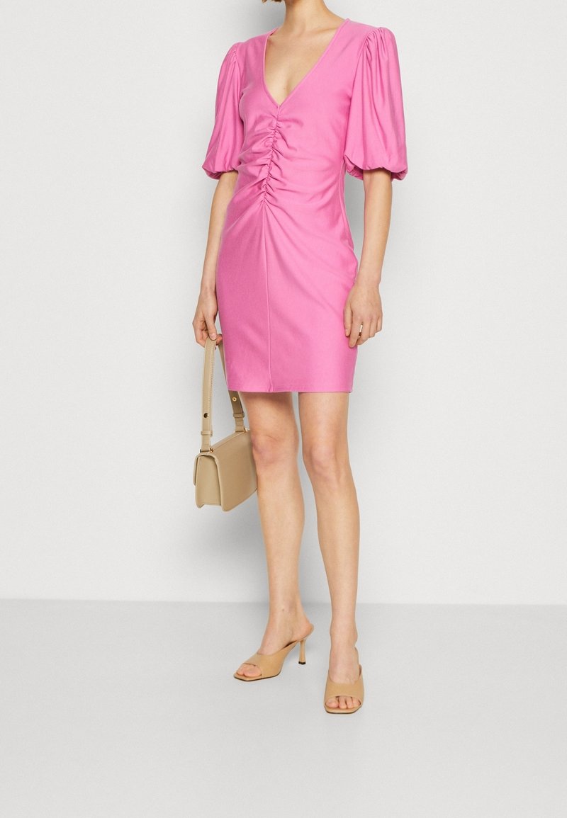 open lace back dress Lisa Maxi Dress, in Light Pink Luxe Satin, Size: Large | Show Me Your Mumu