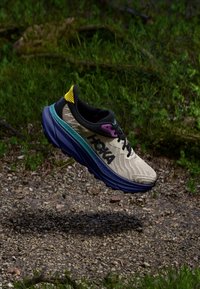 HOKA CHALLENGER 7 - Løpesko for mark - oatmeal/mountain iris