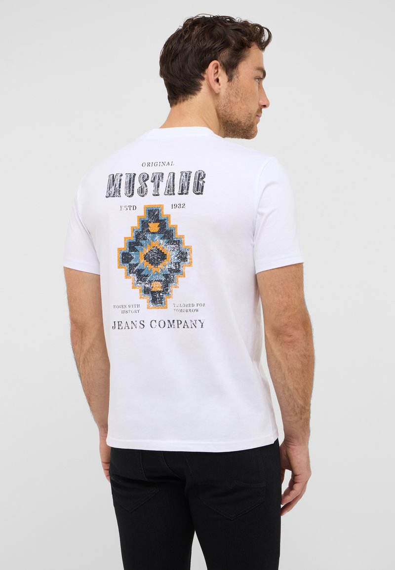 mustang T-shirt print wit mustang T-shirt print wit