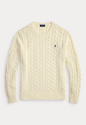 Polo Ralph Lauren Big & Tall, CABLE KNIT COTTON SWEATER - Jersey de punto - andover cream
