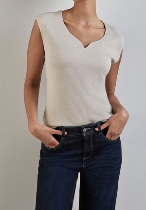 T-shirt imprimé - mottled beige