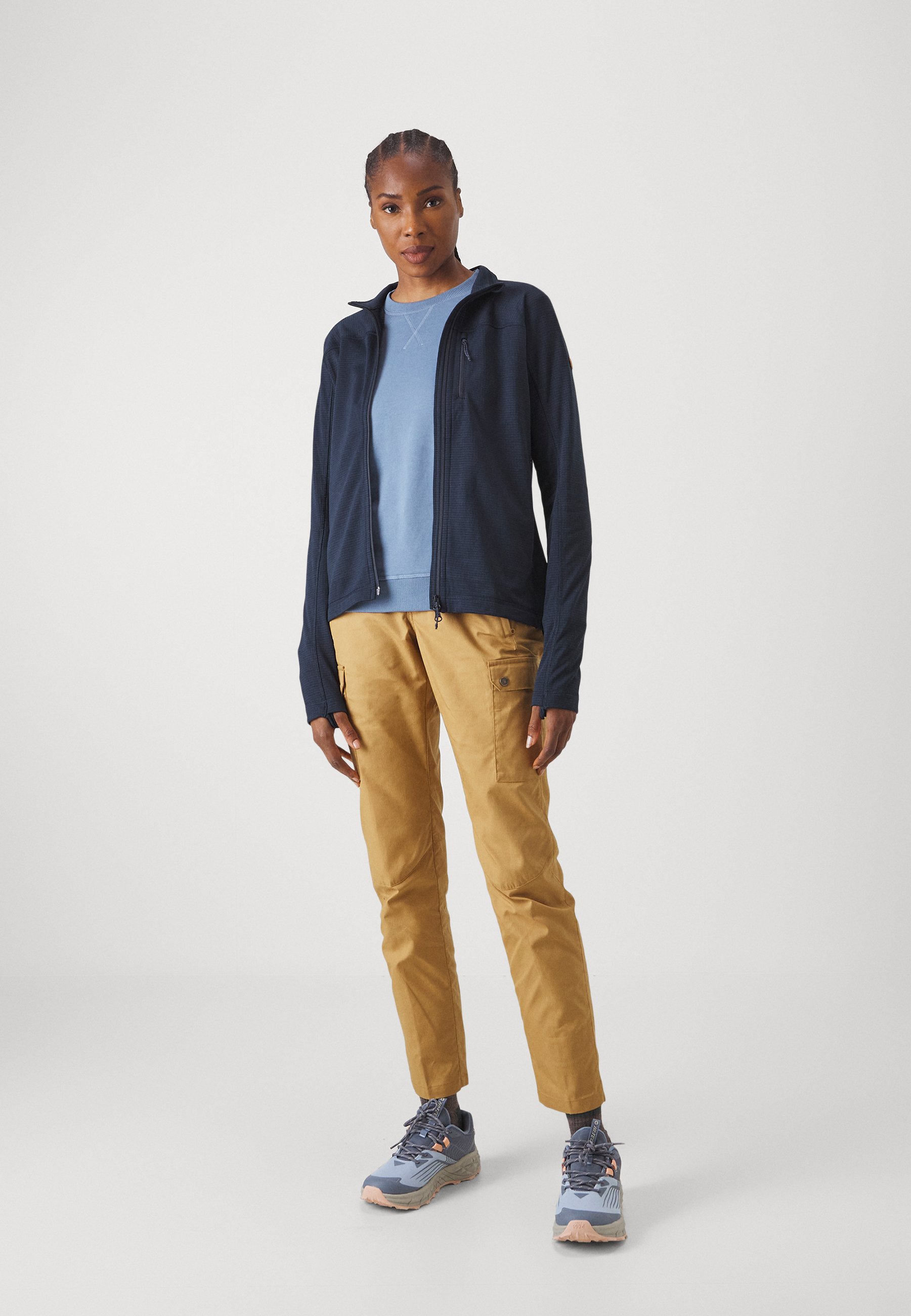 レッグウェア KEIKO Fjällräven ABISKO LITE JACKET - Fleece jacket - dark navy/dark