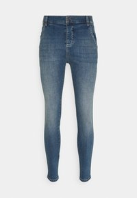SIKSILK Vaqueros pitillo - stone blue denim