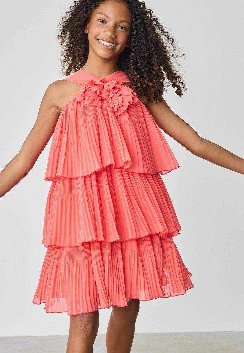 Baker by Ted Baker REGULAR FIT - CORSAGE HALTER TIER - Cocktail dress /  Party dress - coral pink/light red - Zalando