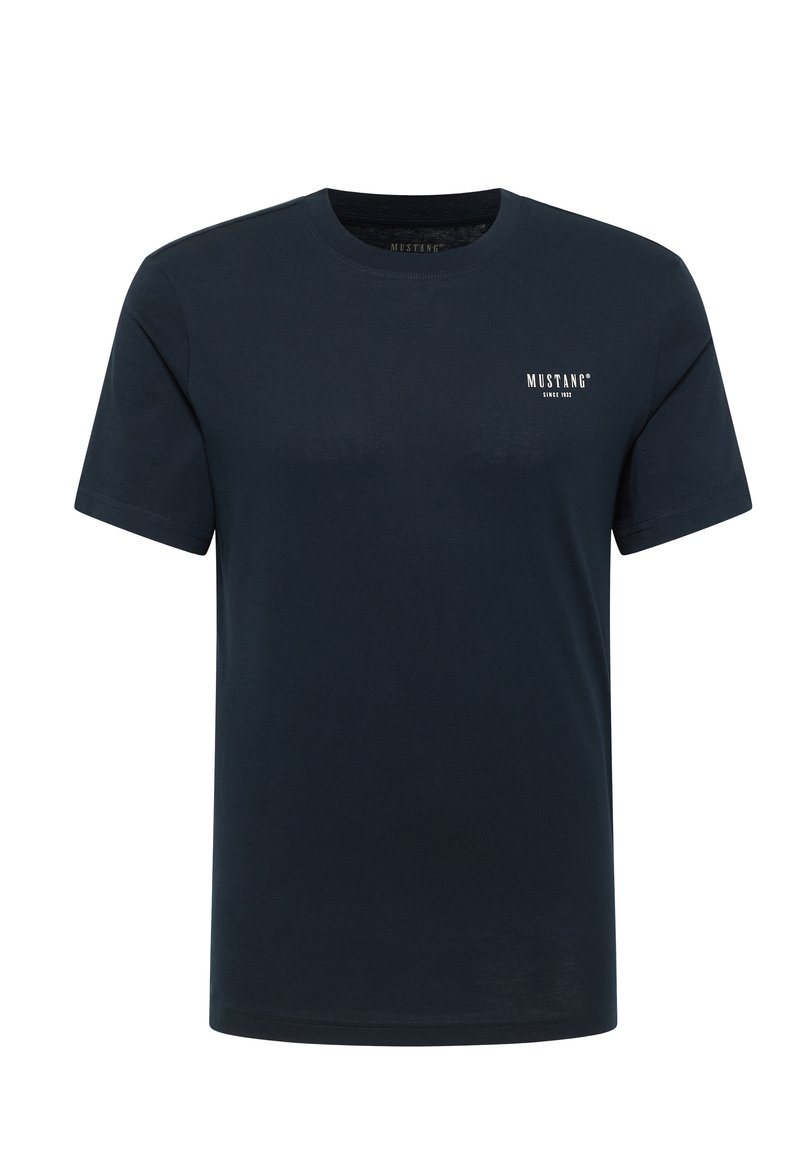 mustang T-shirt basic blauw