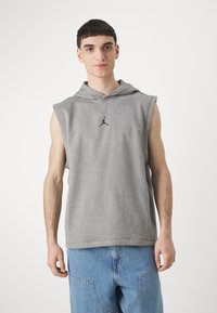 Jordan SPORT SLEEVELESS HOODIE - Top - carbon heather/black