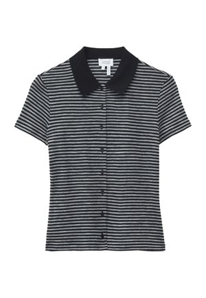 & OTHER STORIES, & OTHER STORIES BUTTONED JERSEY TOP - Overhemdblouse - grey black