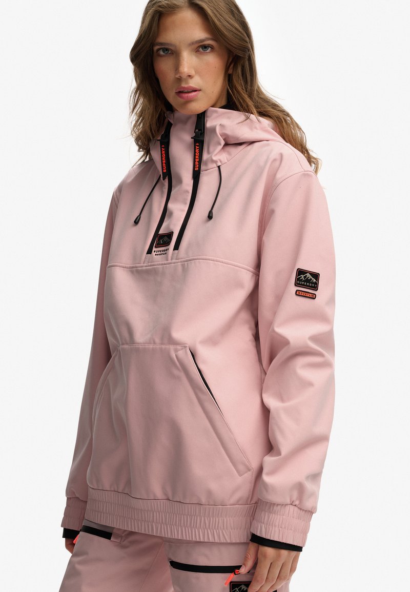 Superdry Script Style Floral Hood Sweat-Shirt à Capuche, Ice Marl, S Femme Superdry Script Style Floral Hood Sweat-Shirt à Capuche, Ice Marl, S Femme
