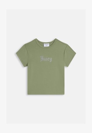 Juicy Couture, OLD BABY - Тениска с щампа - oil green