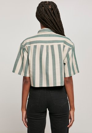 OVERSIZED STRIPE   - Skjorta - greenlancer softseagrass