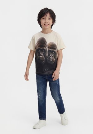 Molo RILEY SHORT SLEEVES - Μπλουζάκι με στάμπα - beige