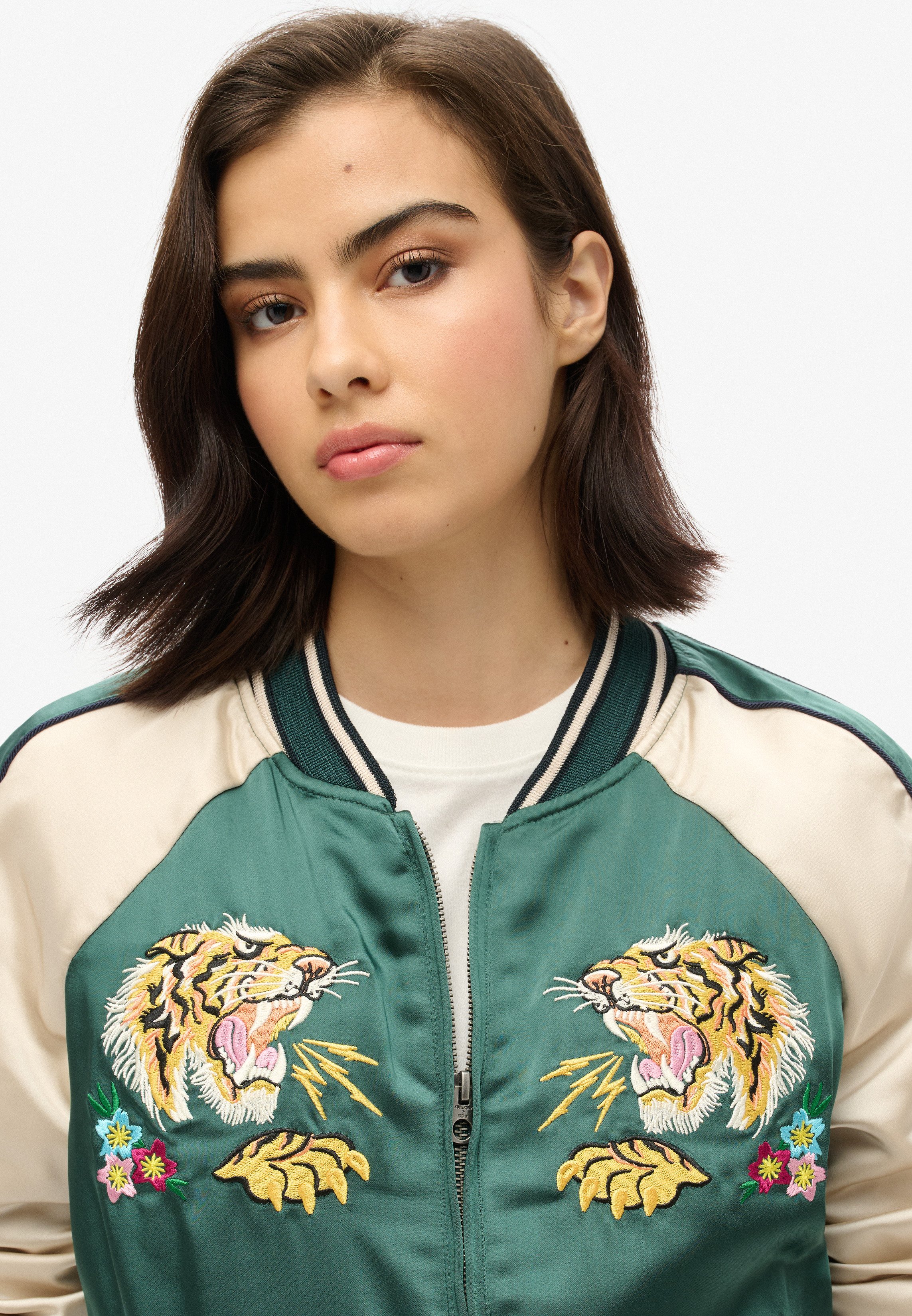 Superdry & Co SUKAJAN EMBROIDERED - Bomberjacks - pine green/groen