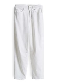 POWERSTRETCH MID RISE ANKLE BARREL FIT - Straight leg jeans - white