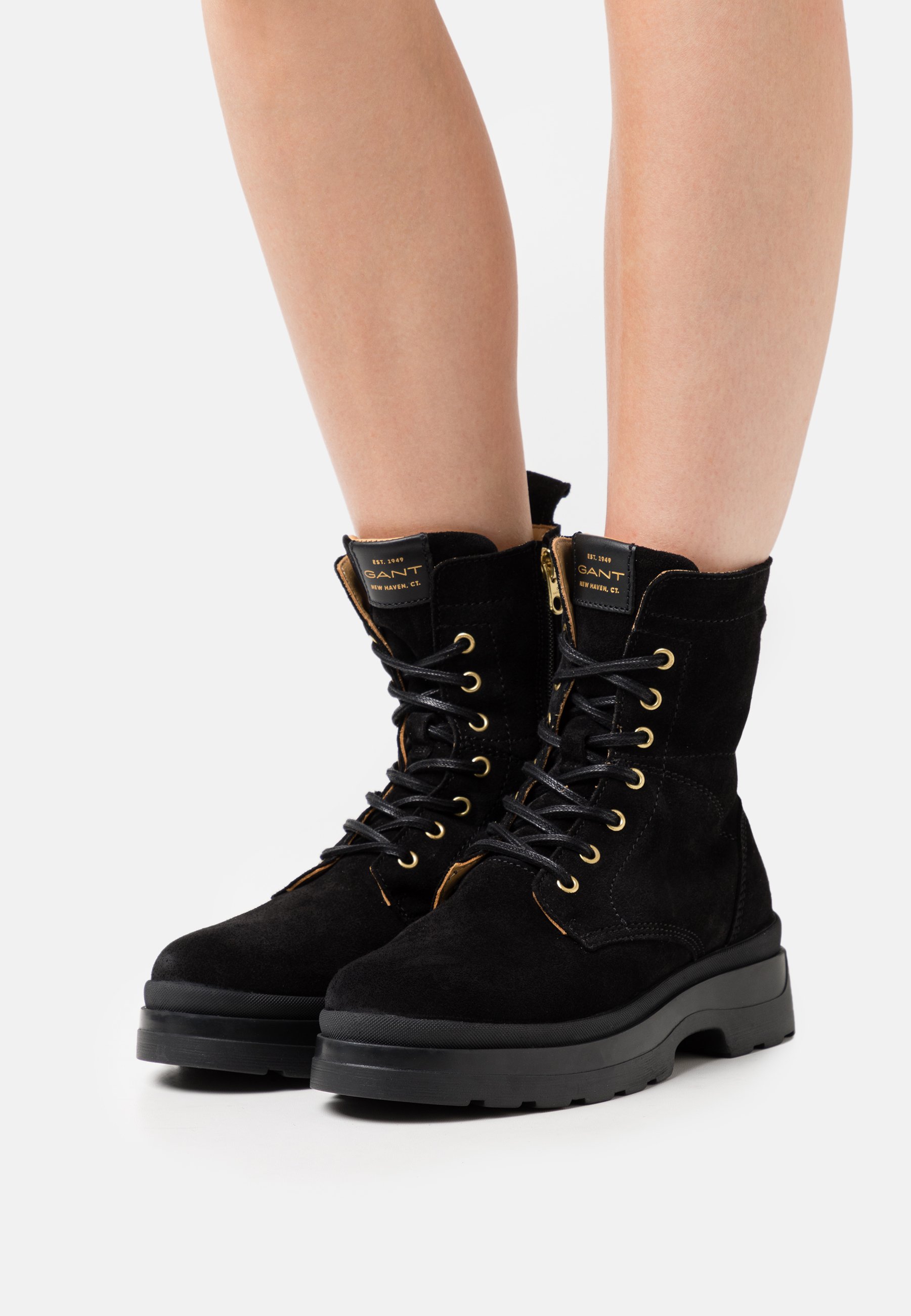 GANT Windpeak Mid Boot, Stivaletto Donna, Chocolate Tobacco Check, 36 EU