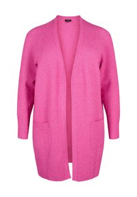 Zizzi Kardigan - pink melange
