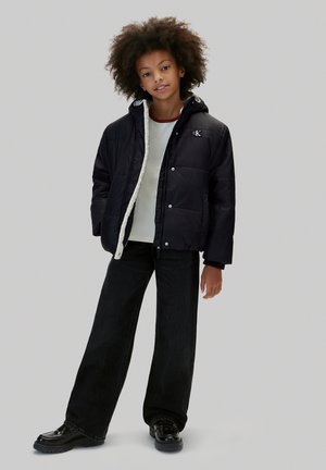 Calvin Klein Jeans, CALVIN KLEIN JEANS KIDS' TEDDY-LINED PUFFER COAT - Winter jacket - pvh black