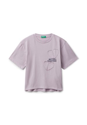 T-shirt con stampa - violet