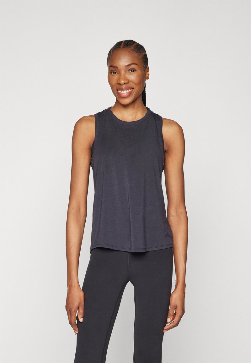 Athleta WITH EASE OPEN BACK TANK Top black/zwart Zalando.be