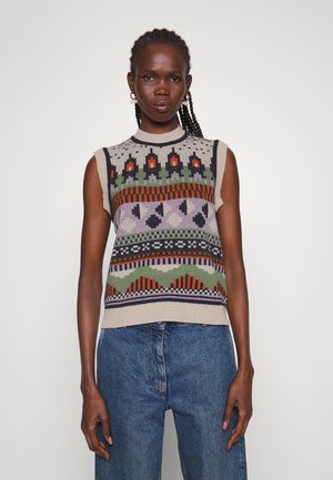 Jumper - green/lavender/orange