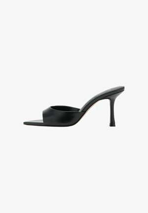 SPITZE - Ciabattine con tacco - black