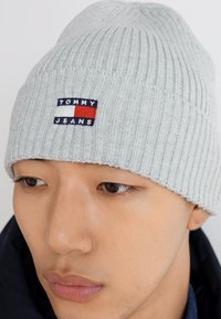 Tommy Jeans HERITAGE UNISEX - Gorro - silver grey heather