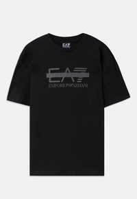 TRAIN LOGO TEE - Print T-shirt - black