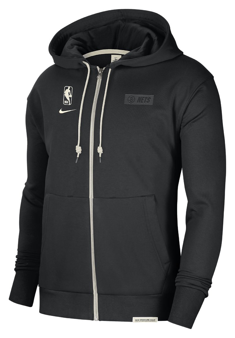 Nike Performance NBA BROOKLYN NETS Zipup sweatshirt black pale
