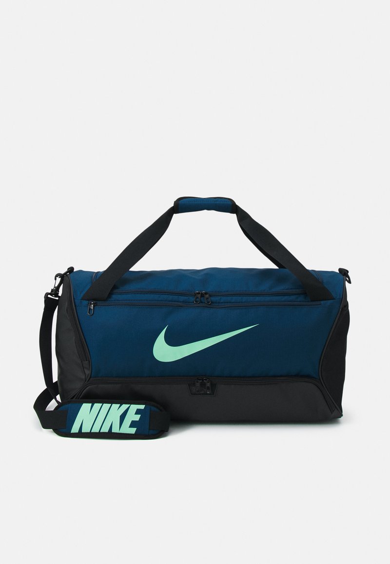 Nike Performance Saco de desporto - valerian blue/black/(green glow)