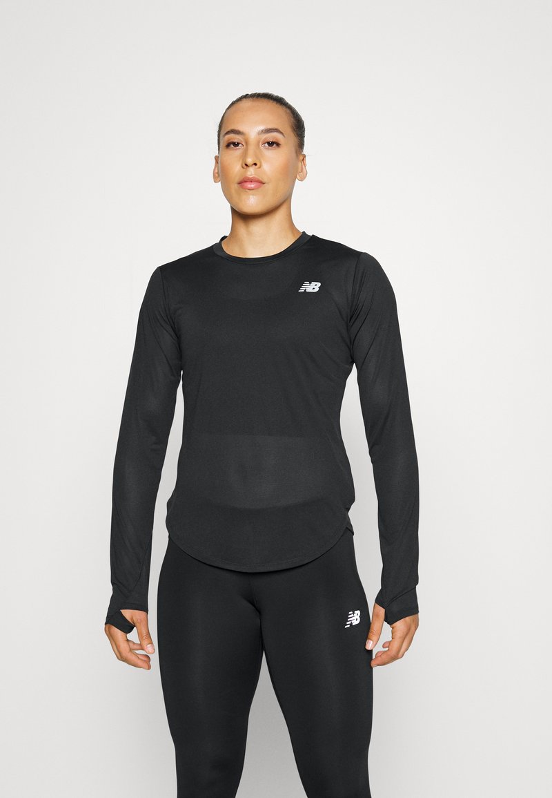 New Balance ACCELERATE LONG SLEEVE Langarmshirt black/schwarz