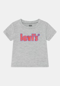 Levi's® SHORT SLEEVE POSTER LOGO TEE - T-shirt estampada - light grayheather