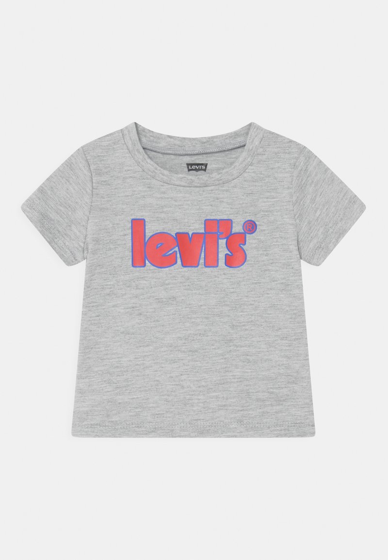 Levi's® SHORT SLEEVE POSTER LOGO TEE - T-shirt estampada - light grayheather