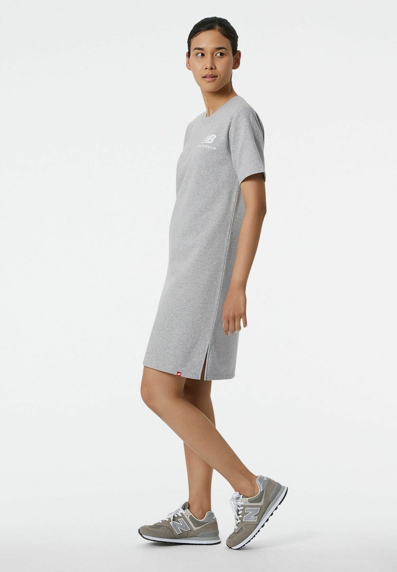 new balance t shirt dress New Balance | Dresses | New Balance T Shirtstyle Dress Size Medium Short Sleeve In Charcoal Grey