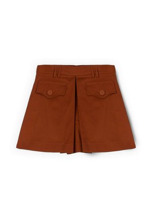 Motivi, SHORTS A VITA ALTA CON PIEGA A SOFFIETTO - Housuhame - marrone