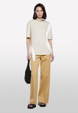 Sisley, WIDE - Pantalon classique - beige