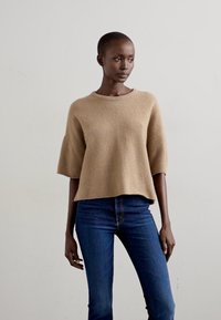 Mother THE HUSTLER FLOOD FRAY - Jean bootcut - dark blue