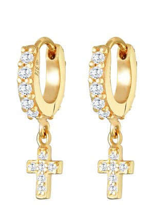 Elli CROSS - Earrings - gold-coloured