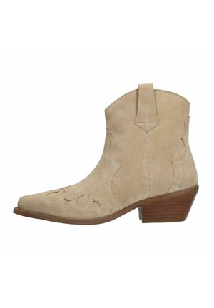 Cowboy-/Bikerstiefelette - beige