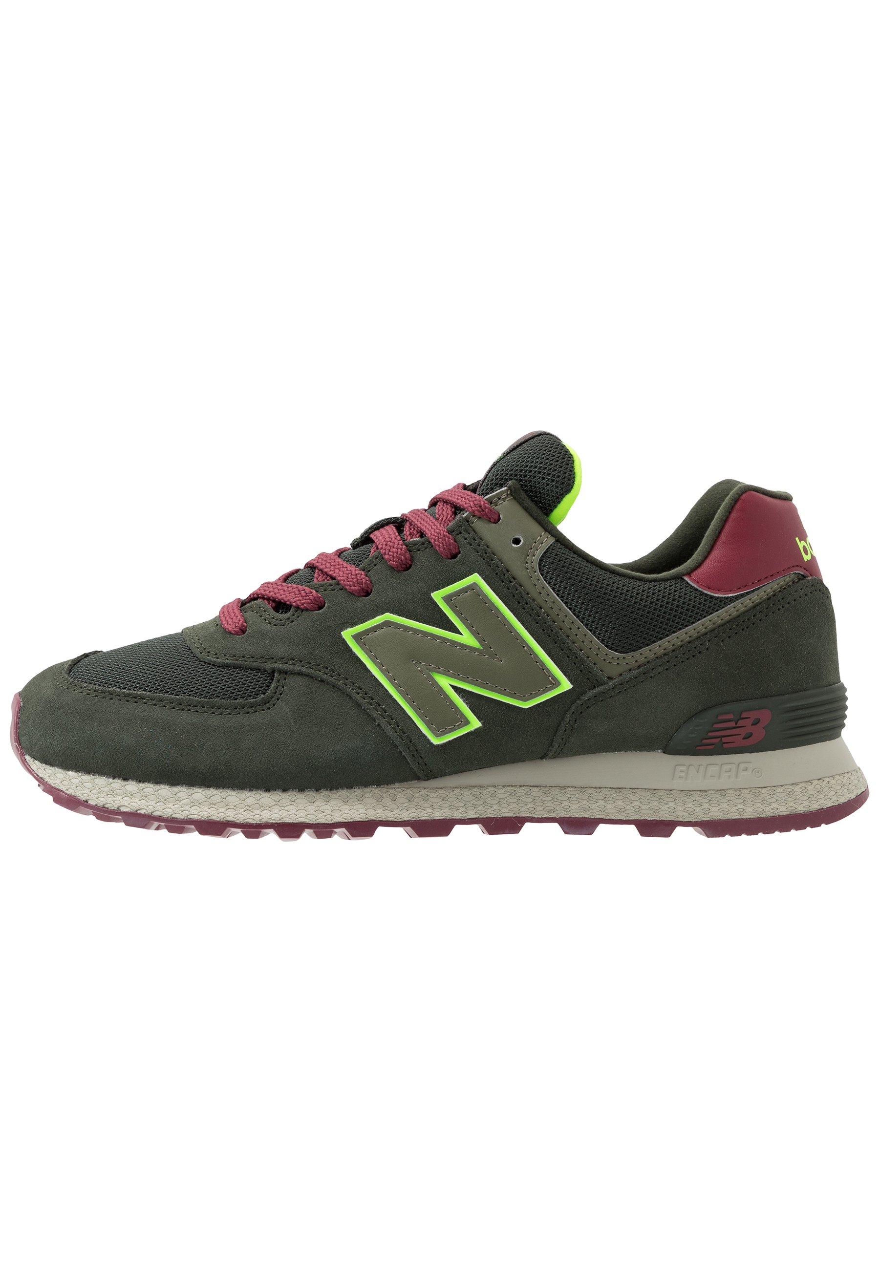 dark green 574 trainers