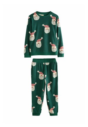 REGULAR FIT - SINGLE FAMILY CHRISTMAS SET - Set lenjerie de noapte - green/red/white santa all-over print