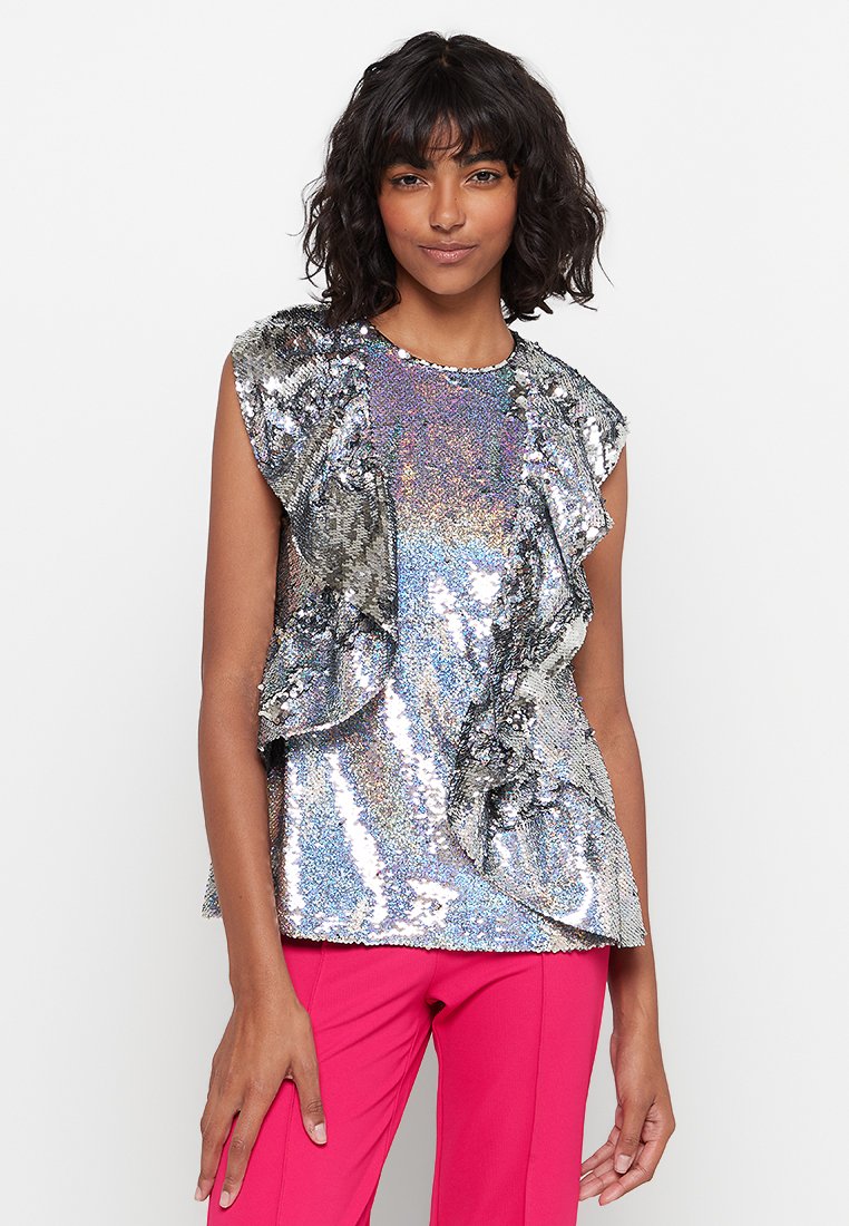 Manoush Blouse zilverkleurig