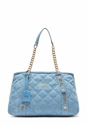 QUILTED SHOPPING - Käekott - light blue