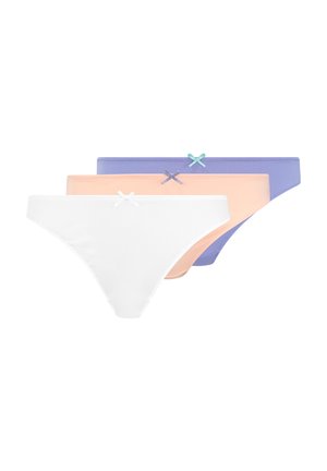 PETITE FLEUR 3 PACK - String - blau + mandarine + weiß