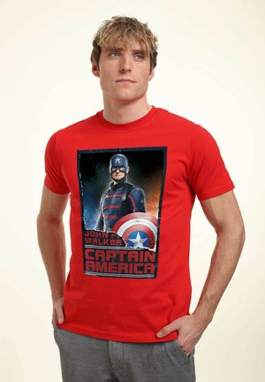 WINTER SOLDIER STAND TALL CAP UNISEX - Print T-shirt - red
