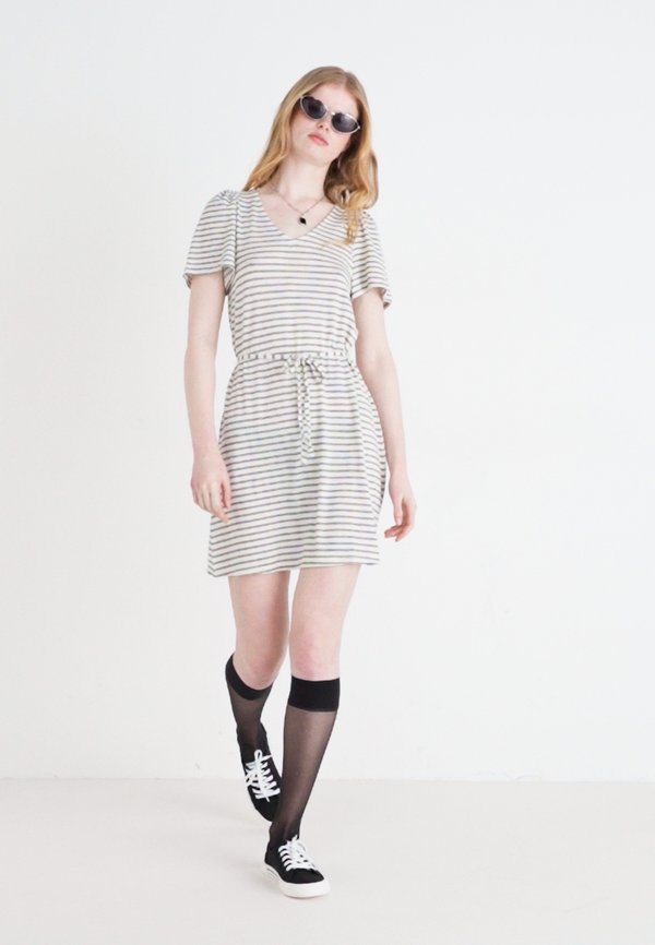VMGINA SHORT DRESS  - Jersey dress - oatmeal2