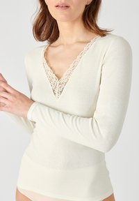 Damart TEE MANCHES LONGUES - Maglietta intima - blanc