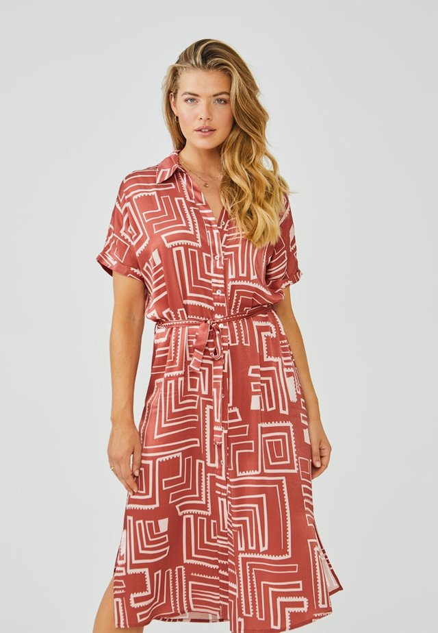 GLENNE - Blousejurk - arabian red dessin