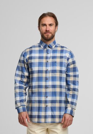 CHECK - Shirt - crystal blue