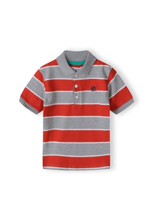 SHORT SLEEVE POLO RUGBY - Polo krekls - red grey