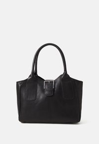 LEATHER - Handbag - black